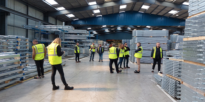 Visite d'un fournisseur pour la commission élevage
